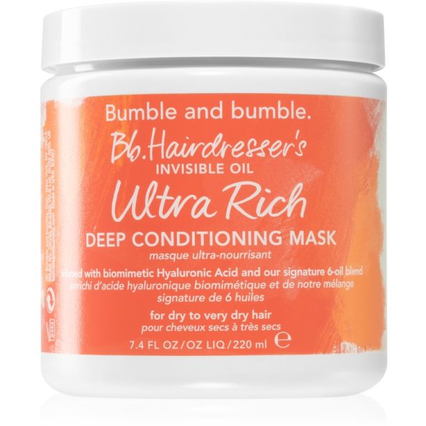 Bumble and bumble Hairdresser's Invisible Oil Ultra Rich Deep Mask подхранваща маска за суха коса 200 мл.