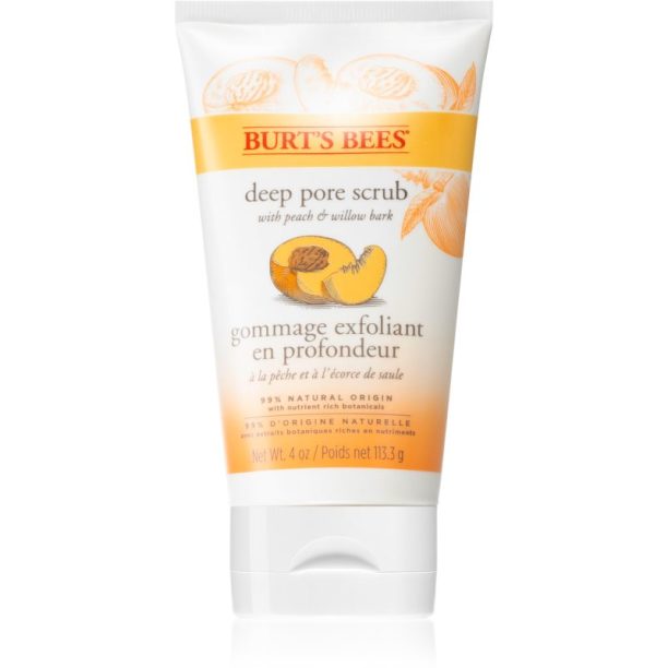 Burt’s Bees Peach & Willow Bark дълбоко почистващ пилинг 113