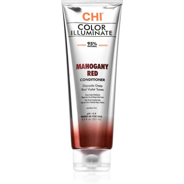 CHI Color Illuminate тониращ балсам за естествена или боядисана коса цвят Mahogany Red 251 мл.