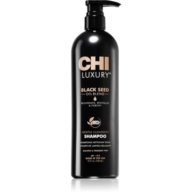 CHI Luxury Black Seed Oil Gentle Cleansing Shampoo нежен почистващ шампоан 739 мл.