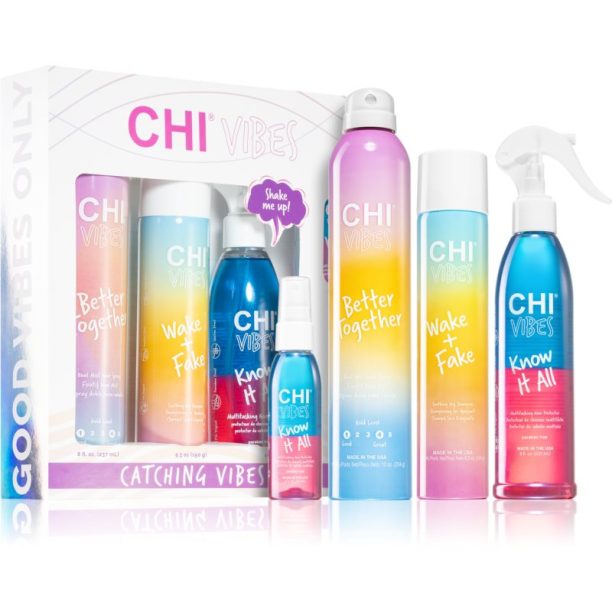 CHI Vibes Catching Vibes Kit подаръчен комплект (за постигане на съвършен вид на косата)