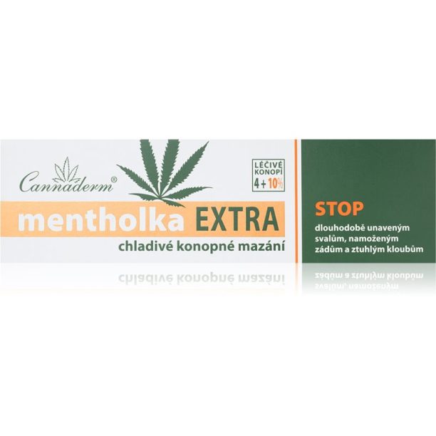 Cannaderm Mentholka EXTRA chladivé mazání конопен охлаждащ гел с ментол 150 мл.