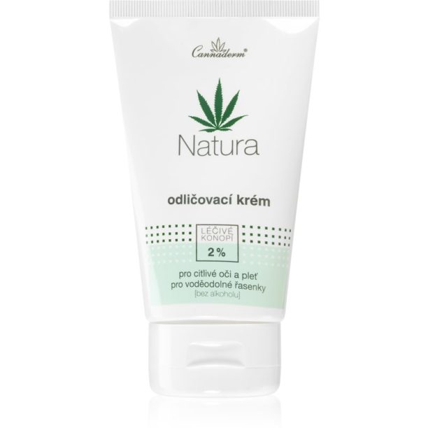 Cannaderm Natura Make-up remover cream нежен крем за почистване на лице с конопено масло 150 мл.