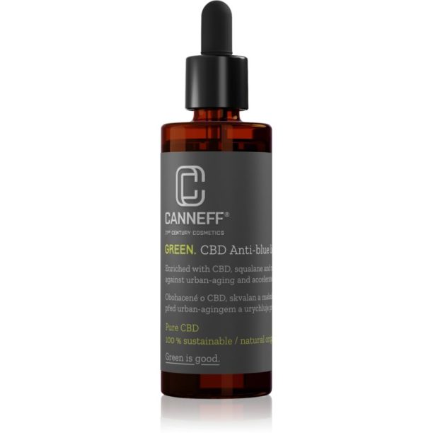 Canneff Green CBD Anti-Blue Light Serum олио - серум за регенериране на кожата 30 мл.