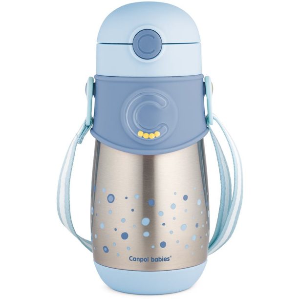 Canpol babies Thermos термос със сламка 12m+ Blue 300 мл.