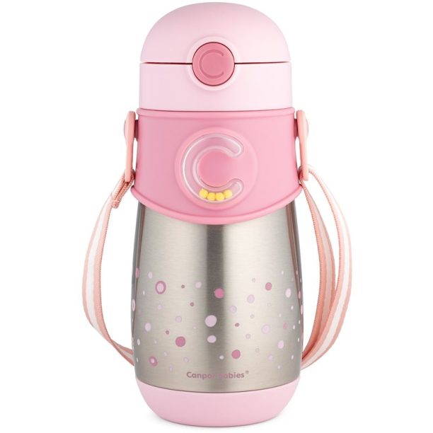 Canpol babies Thermos термос със сламка 12m+ Pink 300 мл.