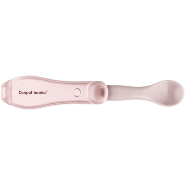 Canpol babies Travel Spoon сгъваема лъжичка за пътуване Pink 1 бр. на ниска цена