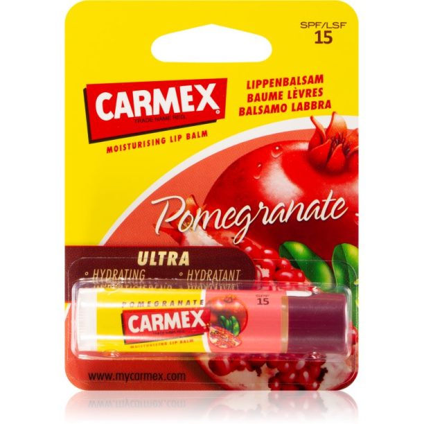 Carmex Pomegranate хидратиращ балсам за устни в тубичка SPF 15 4.25 гр.