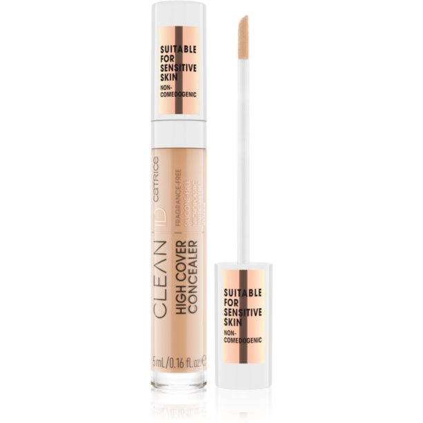 Catrice Clean ID High Cover течен прикриващ коректор цвят 020 Warm Beige 5 мл. на ниска цена