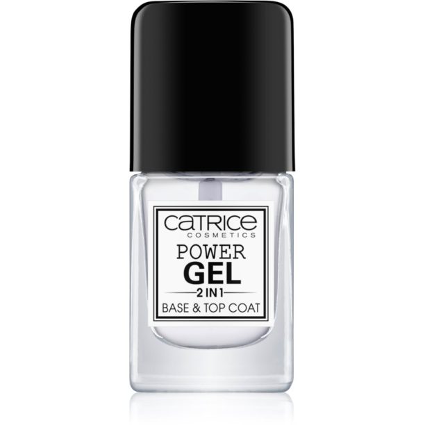 Catrice Power Gel 2 in1 базов и финален топ лак за нокти 10.5 мл. на ниска цена