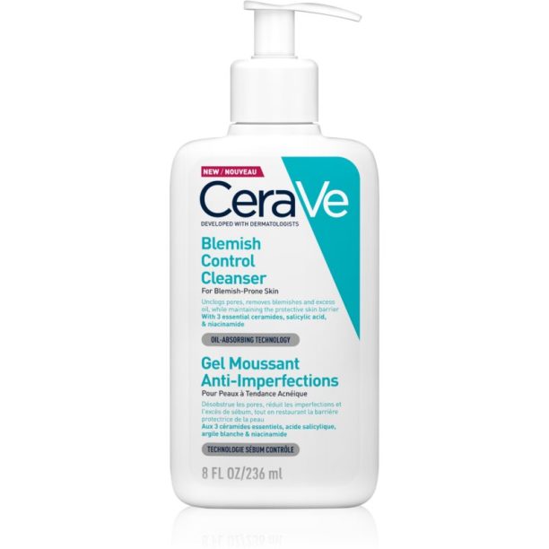 CeraVe Blemish Control почистващ гел против несъвършенствата на акнозна кожа 236 мл.