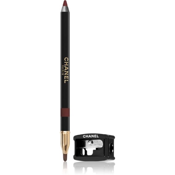 Chanel Le Crayon Lèvres прецизен молив за устни с острилка цвят Rouge Noir 1