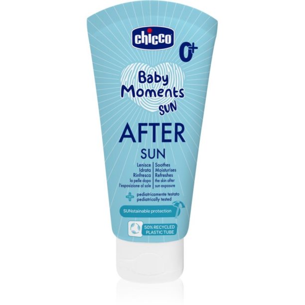 Chicco Baby Moments Sun After Sun мляко след загар за деца от раждането им 0 m+ 150 мл.