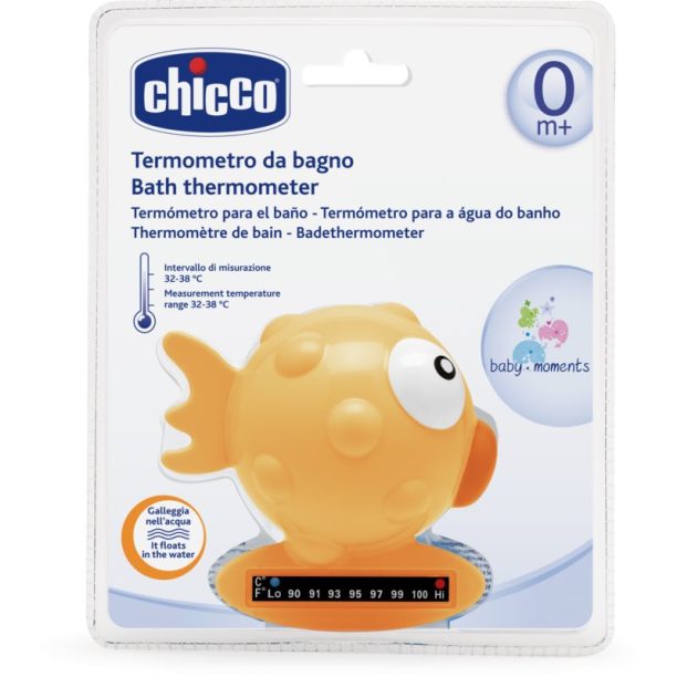 Chicco Baby Moments термометър за вана Orange 1 бр.