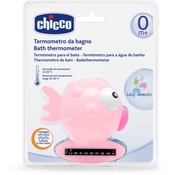 Chicco Baby Moments термометър за вана Pink 1 бр.