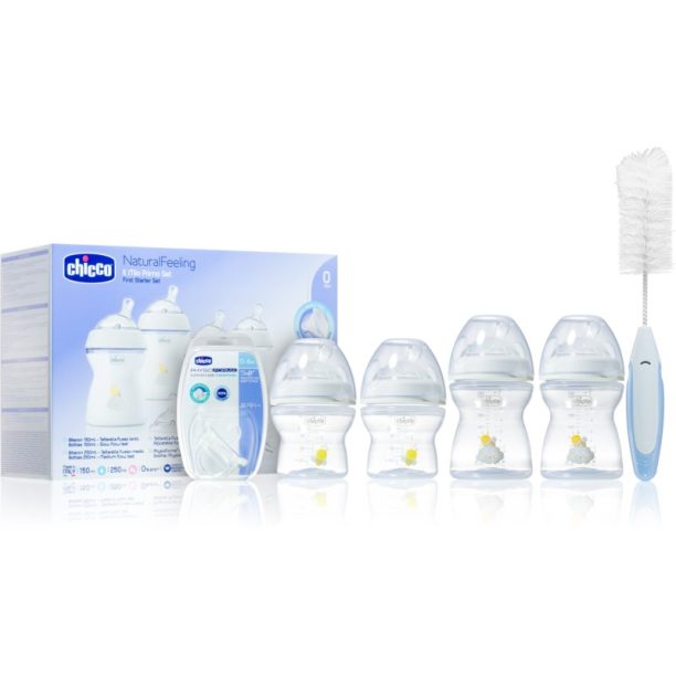 Chicco Natural Feeling First Starter Set подаръчен комплект 0 m+ (за бебета)