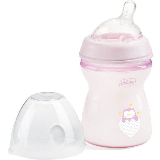 Chicco Natural Feeling Girl бебешко шише 2m+ 250 мл.