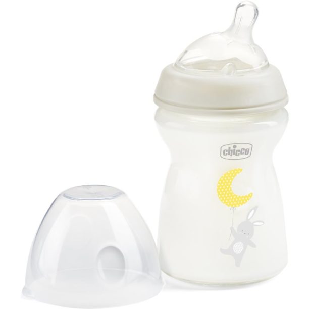 Chicco Natural Feeling Glass Neutral II бебешко шише 0m+ 250 мл.