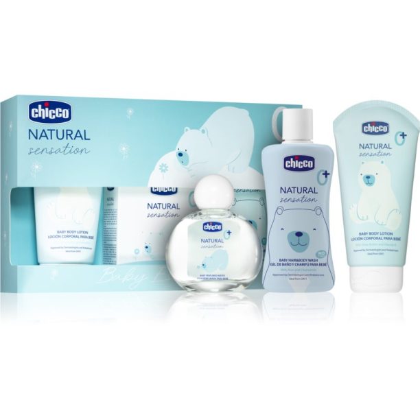 Chicco Natural Sensation Baby Essential подаръчен комплект 0+ за деца от раждането им