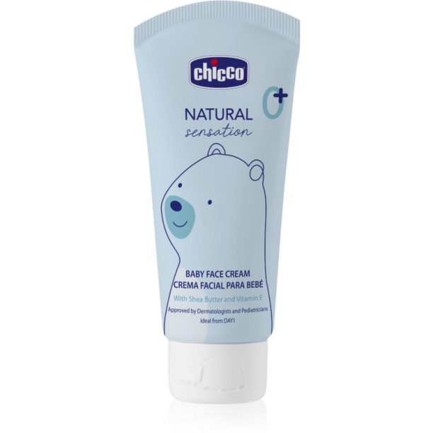 Chicco Natural Sensation Baby крем за лице за деца от раждането им 0+ 50 мл.