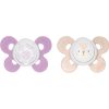 Chicco Physio Comfort 6-16m биберон Girl-Dots/Fox 2 бр.