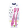 Chicco Soft Silicone лъжичка 6m+ Pink 2 бр.