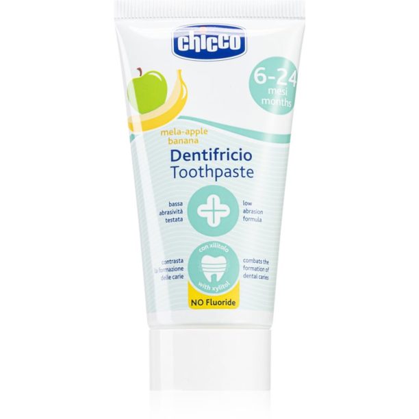 Chicco Toothpaste 6-24 months паста за зъби за деца Apple-Banana 50 мл.