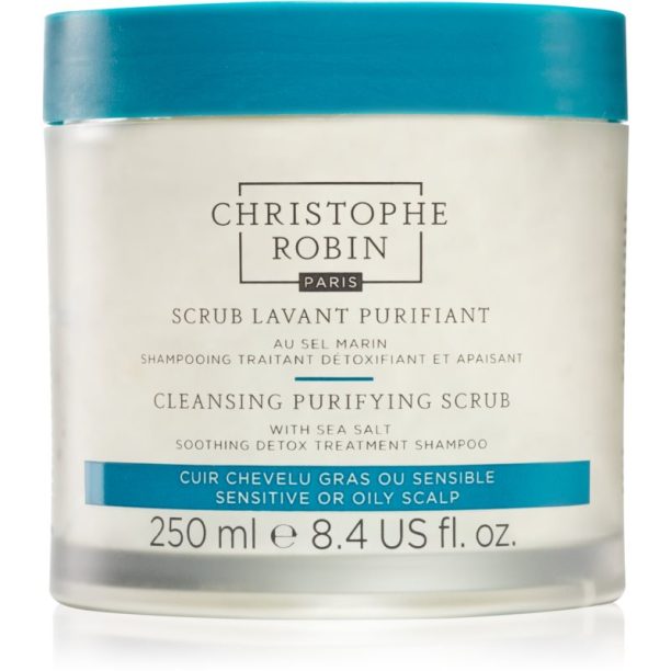 Christophe Robin Cleansing Purifying Scrub with Sea Salt почистващ шампоан с пилинг ефект 250 мл. на ниска цена