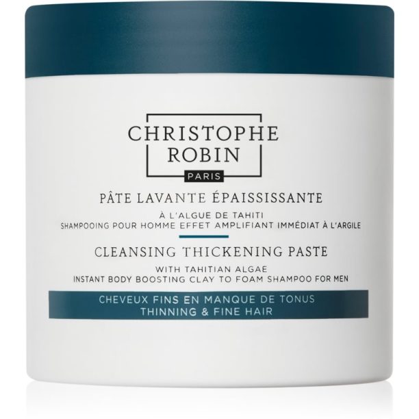 Christophe Robin Cleansing Thickening Paste with Tahitian Algae ексфолиращ шампоан за тънка и изтощена коса 250 мл. на ниска цена