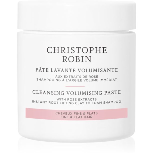 Christophe Robin Cleansing Volumizing Paste with Rose Extract ексфолиращ шампоан за обем 75 мл.