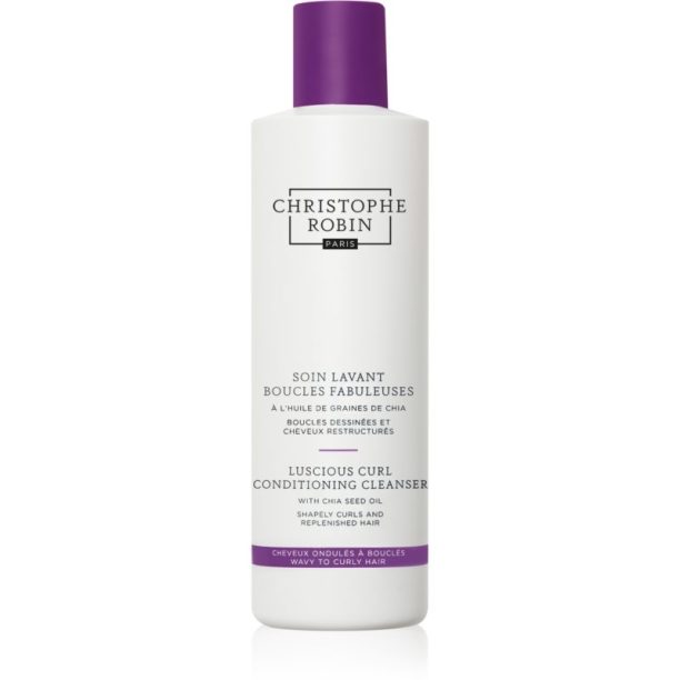 Christophe Robin Luscious Curl Conditioning Cleanser with Chia Seed Oil почистващ балсам за чуплива и къдрава коса 250 мл.