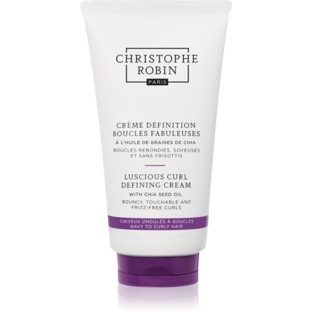 Christophe Robin Luscious Curl Defining Cream with Chia Seed Oil изглаждащ крем  за чуплива и къдрава коса 150 мл. на ниска цена