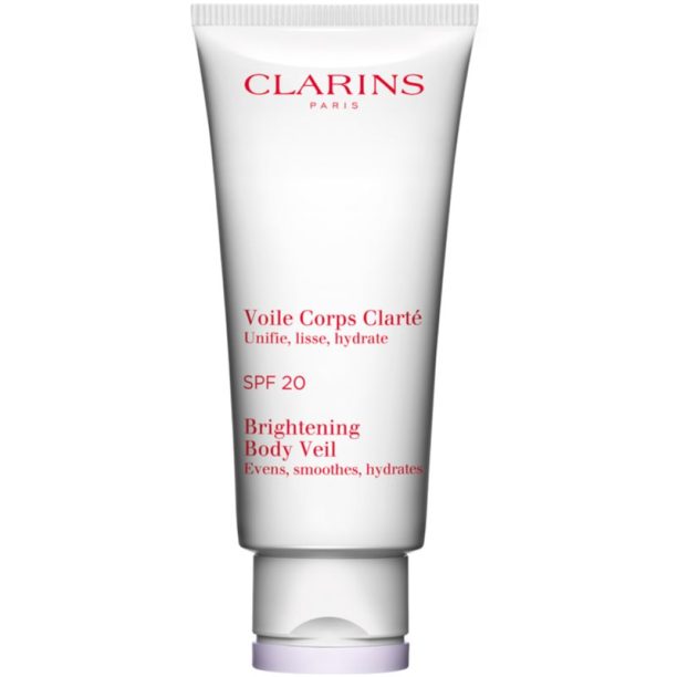 Clarins Brightening Body Veil SPF 20 подмладяващ лосион за тяло за освежаване и хидратация SPF 20 200 мл.