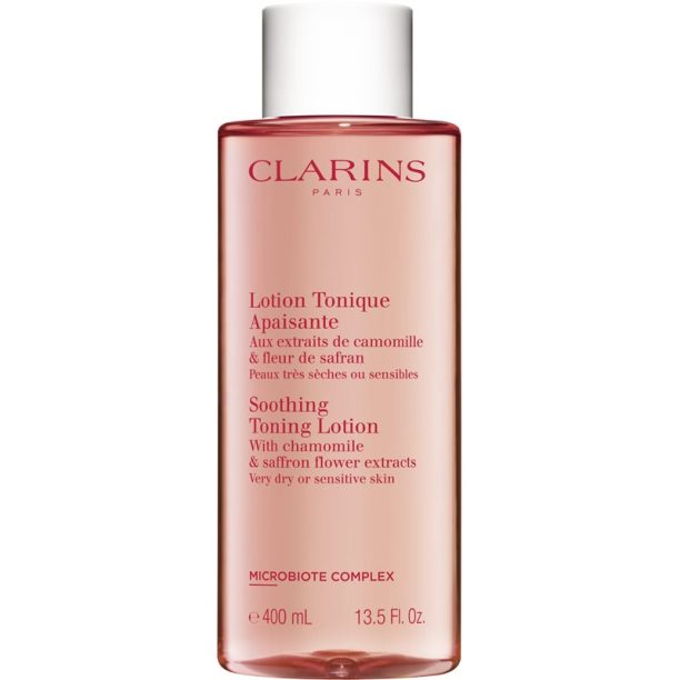 Clarins CL Cleansing Soothing Toning Lotion успокояващ тоник за чувствителна много суха кожа 400 мл. на ниска цена