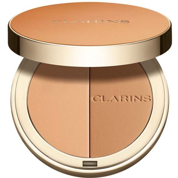 Clarins Ever Bronze Compact Powder уеднаквяваща тена компактна пудра цвят 02 10 гр. на ниска цена