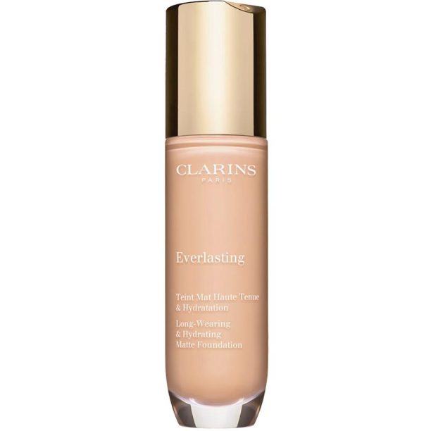 Clarins Everlasting Foundation дълготраен фон дьо тен с матиращ ефект цвят 100C - Lily 30 мл.