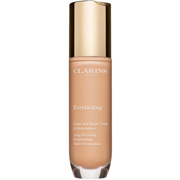 Clarins Everlasting Foundation дълготраен фон дьо тен с матиращ ефект цвят 102.5C - Porcelain 30 мл.