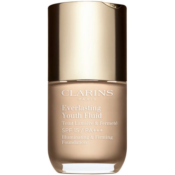 Clarins Everlasting Youth Fluid озаряващ фон дьо тен SPF 15 цвят 103 Ivory 30 мл. на ниска цена