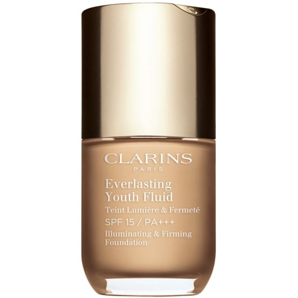 Clarins Everlasting Youth Fluid озаряващ фон дьо тен SPF 15 цвят 106 Vanilla 30 мл. на ниска цена