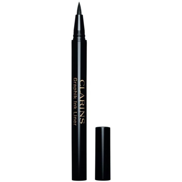 Clarins Graphik Ink Liner Liquid Eyeliner Pen дълготраен маркер за очи цвят 01 Intense Black 0.4 мл.