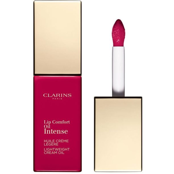 Clarins Lip Comfort Oil Intense маслен гланц за устни  с подхранващ ефект цвят 06 Intense Fuchsia 6 мл.