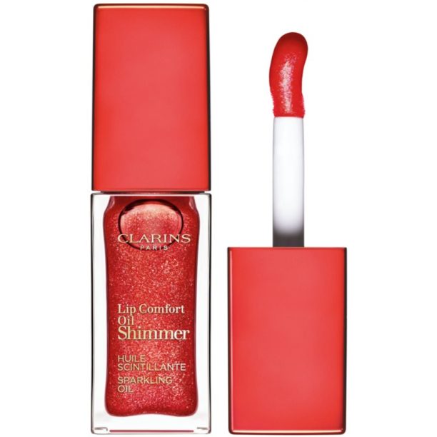 Clarins Lip Comfort Oil Shimmer масло от нар цвят 07 Red Hot 7 мл.