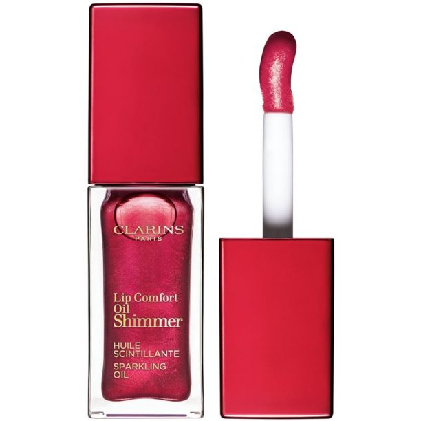 Clarins Lip Comfort Oil Shimmer масло от нар цвят 08 Burgundy Wine 7 мл.