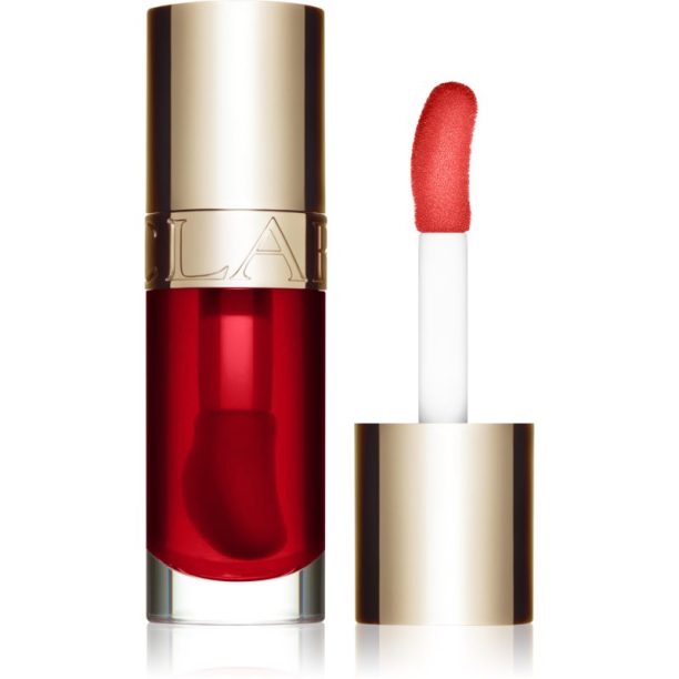 Clarins Lip Comfort Oil масло от нар с хидратиращ ефект цвят 08 strawberry 7 мл. на ниска цена