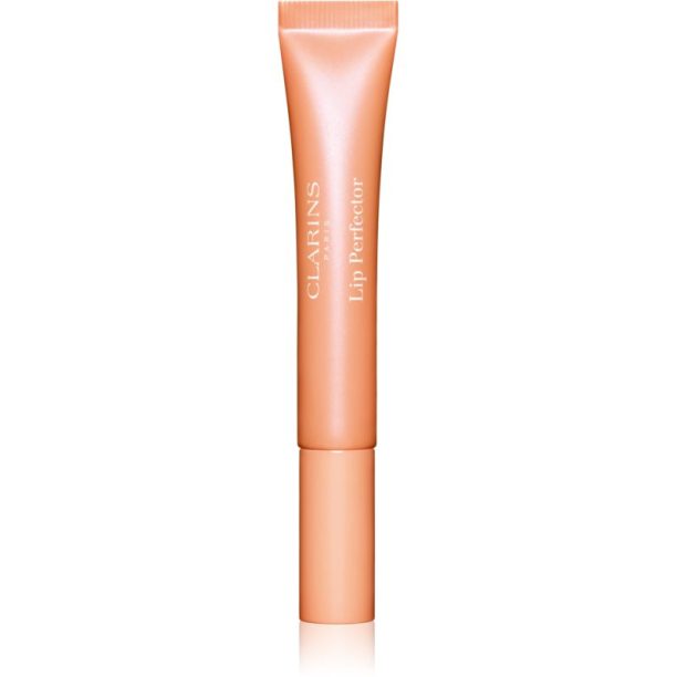 Clarins Lip Perfector Glow блестящ гланц за устни и скули цвят 22 peach glow 12 мл. на ниска цена