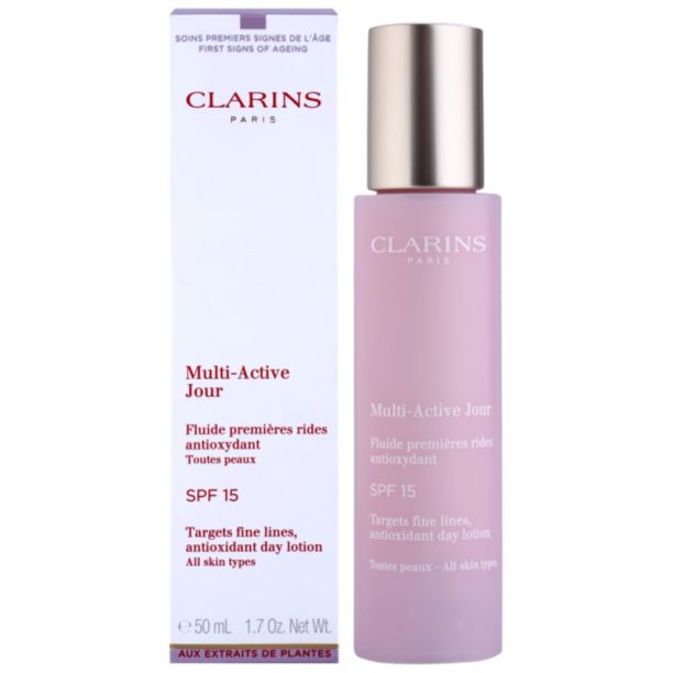 Clarins Multi-Active Day хидратиращ и защитен флуид SPF 15 50 мл. купи на топ цена