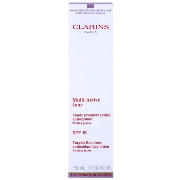 хидратиращ и защитен флуид SPF 15 Clarins