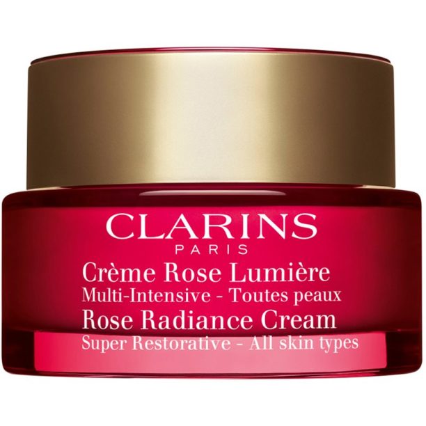 Clarins Rose Radiance Cream Super Restorative възстановяващ дневен крем против бръчки 50 мл. на ниска цена