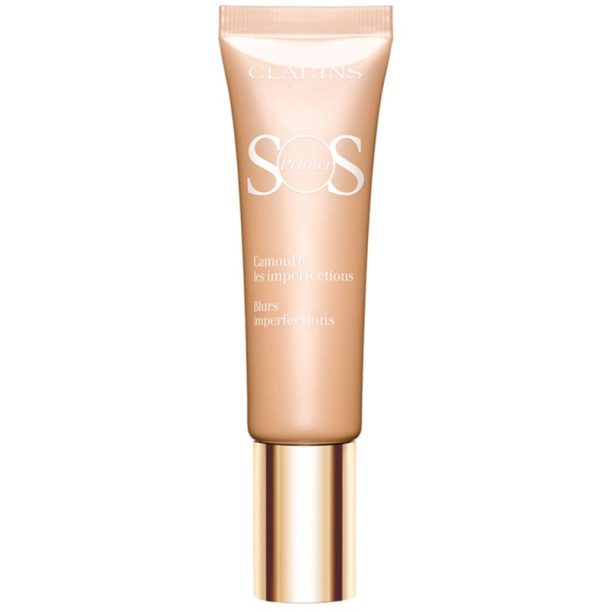 Clarins SOS Primer Boosts Radiance основа под фон дьо тен цвят 02 Peach 30 мл.