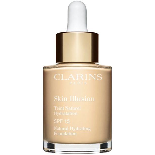 Clarins Skin Illusion Natural Hydrating Foundation озаряващ хидратиращ фон дьо тен SPF 15 цвят 100.5W Cream 30 мл.